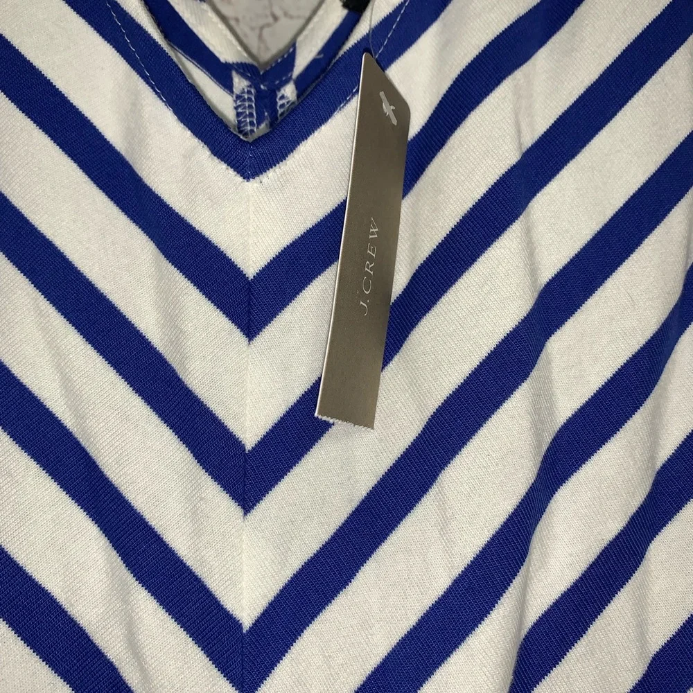 NEW J. Crew Re-Imagined Striped Wide Leg Summer Jumpsuit Size 10 - Picture 4 of 9